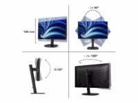 PHILIPS 24inch 1920×1200 100Hz IPS Flat H/A 150 MM USB C DOCKING DISPLAY Daisy chain DICOM TUV EyeSafe certified USB HUB SPEAKERS thumbnail 3