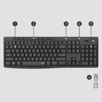 Klaviatūros ir pelės komplektas MK295/ENG 920-009800 LOGITECH thumbnail 6