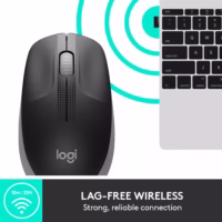 Bevielė optinė pelė Logitech M190, pilka thumbnail 9