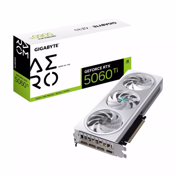 Gigabyte RTX 5060 Ti Aero OC 16GB vaizdo plokštė, 16GB GDDR7