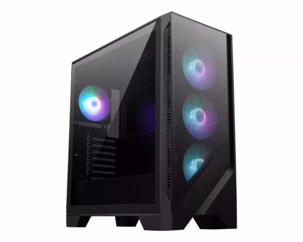 MSI MAG FORGE 321R AIRFLOW Side window Black Mid-Tower included No ATX kompiuterio korpusas, Midi Tower, juodas