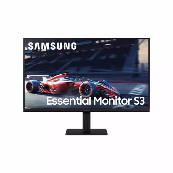 SAMSUNG Essential Monitor S3 27″ LCD Monitor, 1920×1080, 16:9, 100Hz, 5ms, LS27D300GAUXEN