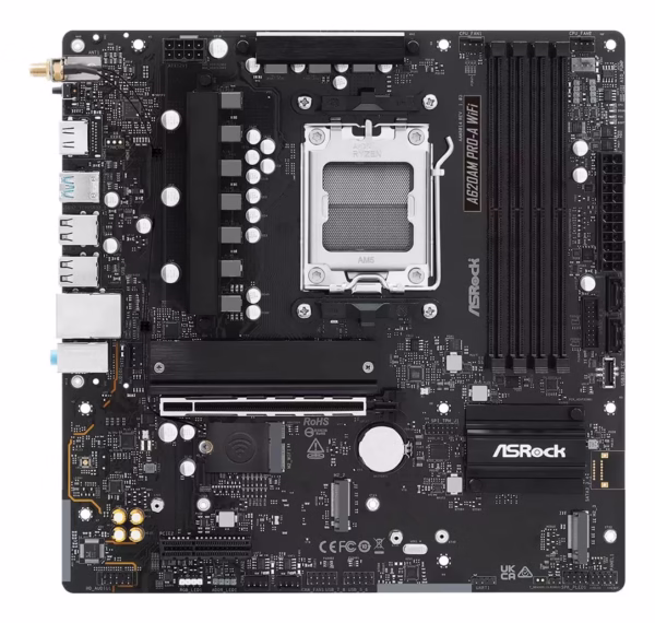 Mainboard|ASROCK|AMD A620A|micro ATX|RAM DDR5-SDRAM|2xSlots|Wi-Fi Yes|Bluetooth Yes|1xPCI Express x4 slots|A620AMPRO-AWIFI