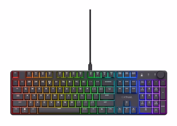 Laidinė klaviatūra TRUST GXT 866 Torix, USB, ENG, juoda