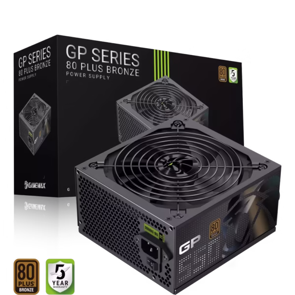 Gamemax 550W GP 550B maitinimo blokas, Bronze