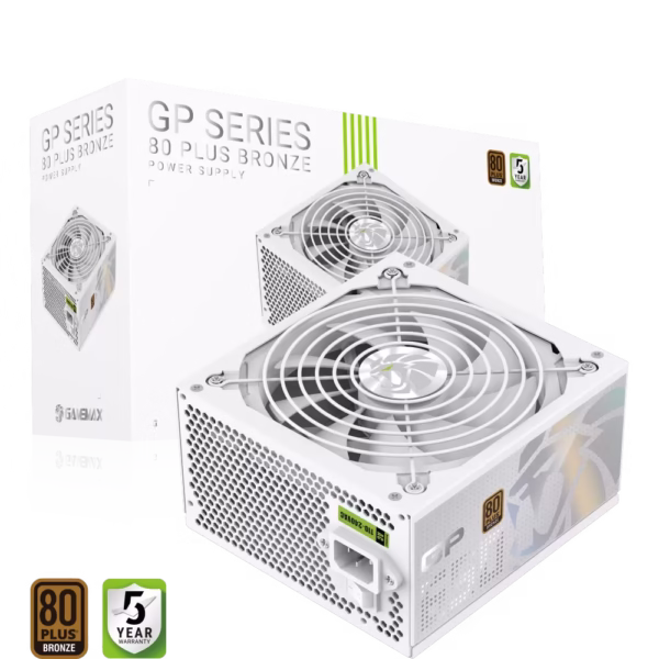 Gamemax 650W GP 650B WH maitinimo blokas, Bronze
