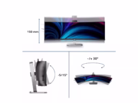 PHILIPS 49B2U6900CH/00 48.8inch 5120×1440 VA Curved 1800R H/A 130mm SUPERWIDE USB-C 75Hz DP 2xHDMI USB HUB SPEAKERS thumbnail 5