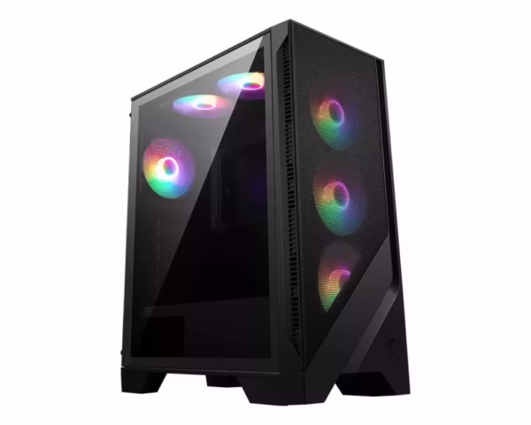 MSI MAG FORGE 120A AIRFLOW Side window Black Mid-Tower included No ATX kompiuterio korpusas, Midi Tower, juodas