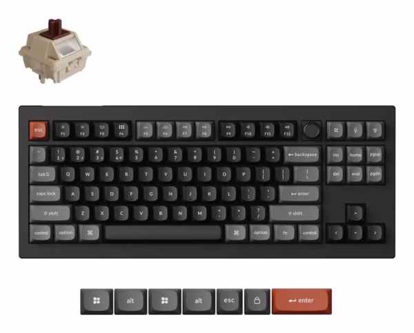 Keychron V3 Ultra 8K mechaninė klaviatūra, juoda