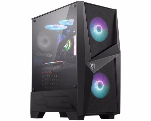 MSI MAG Forge 100R kompiuterio korpusas, Midi Tower, juodas