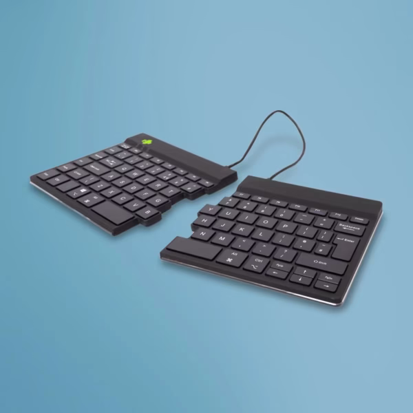 Belaidė ergonomiška klaviatūra R-Go Split Break, juoda