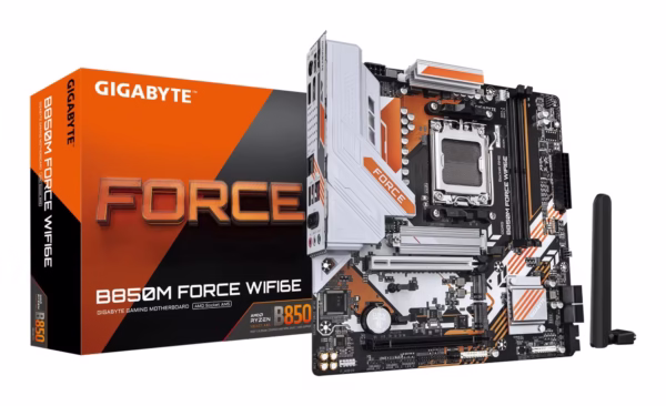 Gigabyte B850M FORCE WIFI6E (rev. 1.0) pagrindinė plokštė, AM5, DDR5