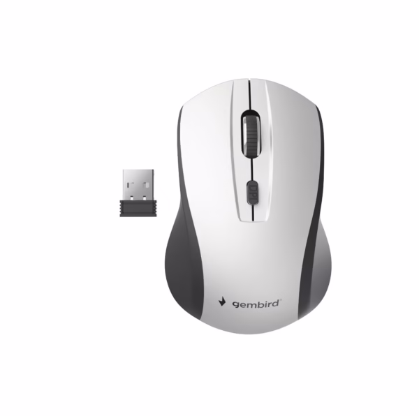 Belaidė optinė pelė Gembird MUSW-4B-02-BS, juoda/sidabrinė