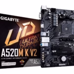 Gigabyte A520M K V2 pagrindinė plokštė, AM4, DDR4