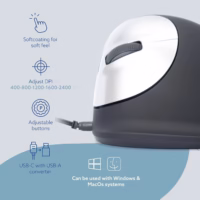 Laidinė optinė pelė R-GO TOOLS RGOHELELA, juoda thumbnail 11