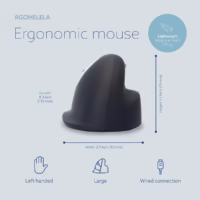 Laidinė optinė pelė R-GO TOOLS RGOHELELA, juoda thumbnail 12