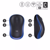 MOUSE USB OPTICAL WRL M185/BLUE 910-002239 LOGITECH thumbnail 17