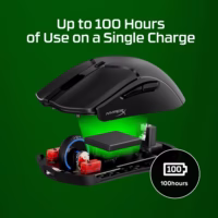 Žaidimų pelė HyperX Pulsefire Haste 2 Mini Wireless, juoda, 7D388AA thumbnail 4