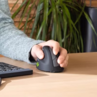 MOUSE USB OPTICAL WRL/L. BLK RGOHELELAWL R-GO TOOLS thumbnail 5