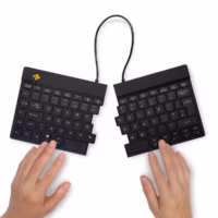 Belaidė ergonomiška klaviatūra R-Go Split Break, juoda thumbnail 5