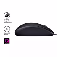 MOUSE USB OPTICAL B110 SILENT/BLACK 910-005508 LOGITECH thumbnail 5