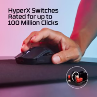 Žaidimų pelė HyperX Pulsefire Haste 2 Mini Wireless, juoda, 7D388AA thumbnail 5