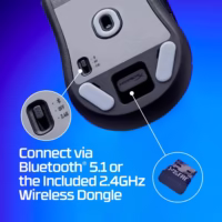 Žaidimų pelė HyperX Pulsefire Haste 2 Mini Wireless, juoda, 7D388AA thumbnail 7