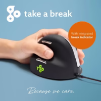 MOUSE USB OPTICAL BREAK/L. BLACK RGOHELE R-GO TOOLS thumbnail 9