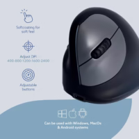 MOUSE USB OPTICAL WRL/L. BLK RGOHELELAWL R-GO TOOLS thumbnail 10