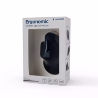 Belaidė ergonomiška optinė pelė Gembird MUSW-ERGO-03, juoda thumbnail 10