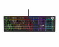 Žaidimų klaviatūra MSI Forge GK310 Red, US išdėstymas, juoda