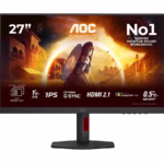 AOC U27G4R 27inch Fast IPS Dual Frame Monitor UHD/FHD 160-320Hz 400cd/m2 0,5ms HDMI2.1x2 DP1.4 USB 3.1 Pivot