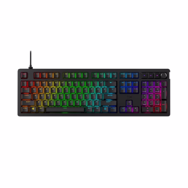 HyperX Alloy Rise laidinė mechaninė žaidimų klaviatūra, pilno dydžio, juoda, 7G7A3AA#ABA