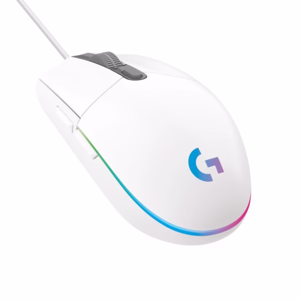 Logitech G203 laidinė optinė pelė, balta