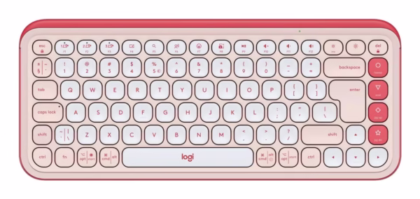 Belaidė klaviatūra LOGITECH POP Icon Keys, rožinė