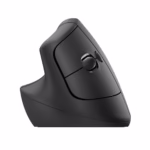 LOGITECH Vertical Wireless Optical Mouse, Graphite/Black, 910-006495