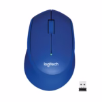 LOGITECH M330 Silent Plus Wireless Optical Mouse - Blue