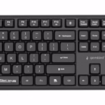 Belaidė klaviatūra ir pelė Gembird KBS-WMS-01, juoda