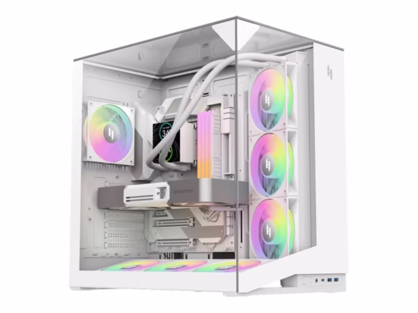Gamemax NEX C56 VC WH baltas kompiuterio korpusas, Midi Tower
