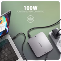 Nešiojamųjų kompiuterių doko stotelė Axagon HMC-UFO 9-in-1, NVMe/SATA thumbnail 12