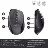 MOUSE USB LASER WRL M705/BLACK 910-001949 LOGITECH thumbnail 13