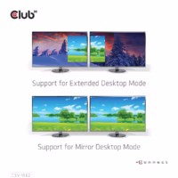 Nešiojamųjų kompiuterių doko stotelė CLUB3D USB-C 60W CSV-1562 thumbnail 13