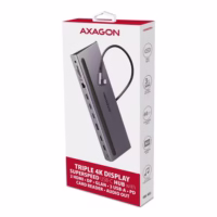 Nešiojamųjų kompiuterių doko stotelė AXAGON HMC-4KX3, 11-in-1 thumbnail 14
