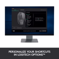MOUSE USB LASER WRL M705/BLACK 910-001949 LOGITECH thumbnail 14