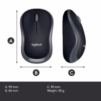 MOUSE USB OPTICAL WRL M185/GREY 910-002238 LOGITECH thumbnail 15