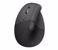 LOGITECH Vertical Wireless Optical Mouse, Graphite/Black, 910-006495 thumbnail 2