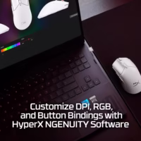 Žaidimų pelė HyperX Pulsefire Haste 2 mini, balta thumbnail 3