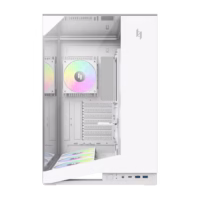 Gamemax NEX C56 VC WH baltas kompiuterio korpusas, Midi Tower thumbnail 3