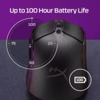 Belaidė optinė pelė HyperX Pulsefire Haste 2, juoda thumbnail 4