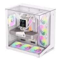 Gamemax NEX C56 VC WH baltas kompiuterio korpusas, Midi Tower thumbnail 4
